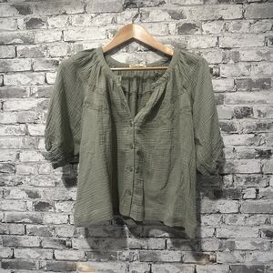 Marine Layer Sage Green Women's Blouse